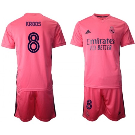 Billige Fotballdrakter Real Madrid Toni Kroos 8 Barn Bortedraktsett 2020/21 Kortermet